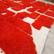 Handmade Moroccan wool rug, large size 250x150 cm, handcrafted.