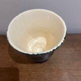 1950s black and white vase