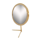 Mid century vanity brass  table mirror von vereinigte werkstätten münchen germany 1960s