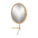 Mid century vanity brass  table mirror von vereinigte werkstätten münchen germany 1960s
