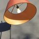 1950 floor lamp with ball head and magazine holders brass ball fasteners