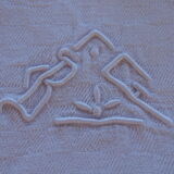 6 napkins monogram F&B