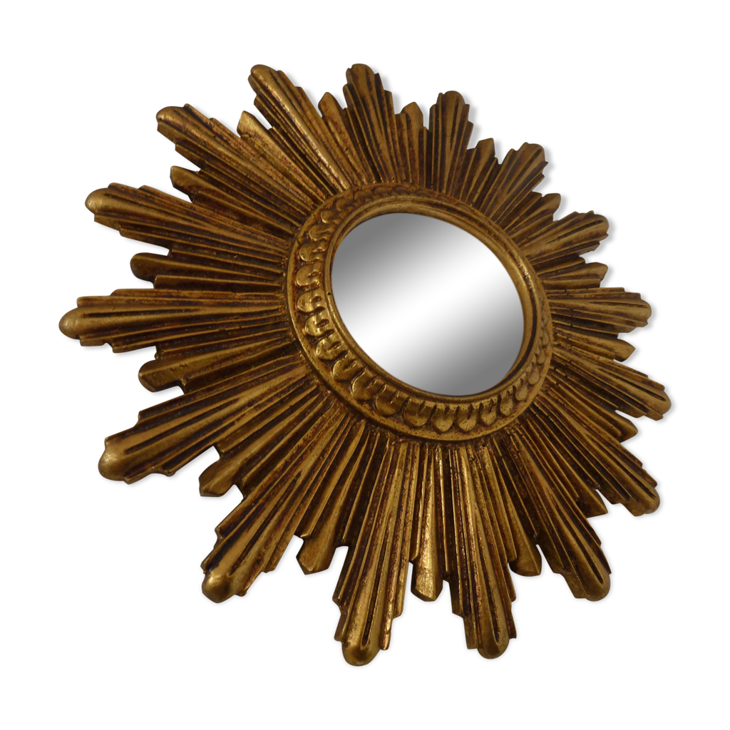 Miroir rond dit oeil de sorcière de style Napoléon III