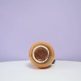 Brown & orange West Germany vase