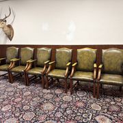 Set of Classic English Chesterfield President Chairs