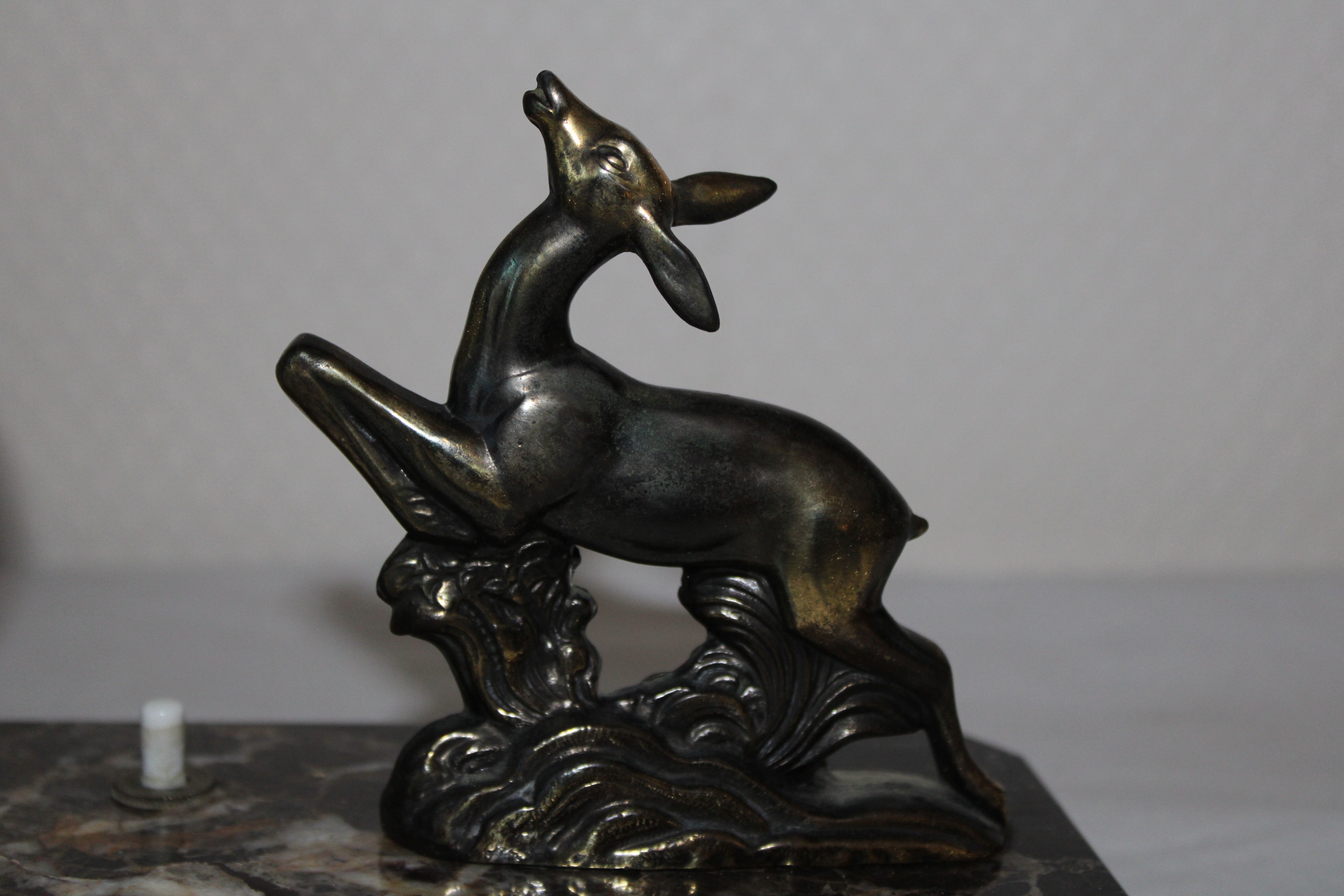 Old table lamp or vintage art deco nightlight