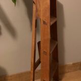 Solid wood stepladder with 4 levels, 20th century, mortise-tenon mountings
