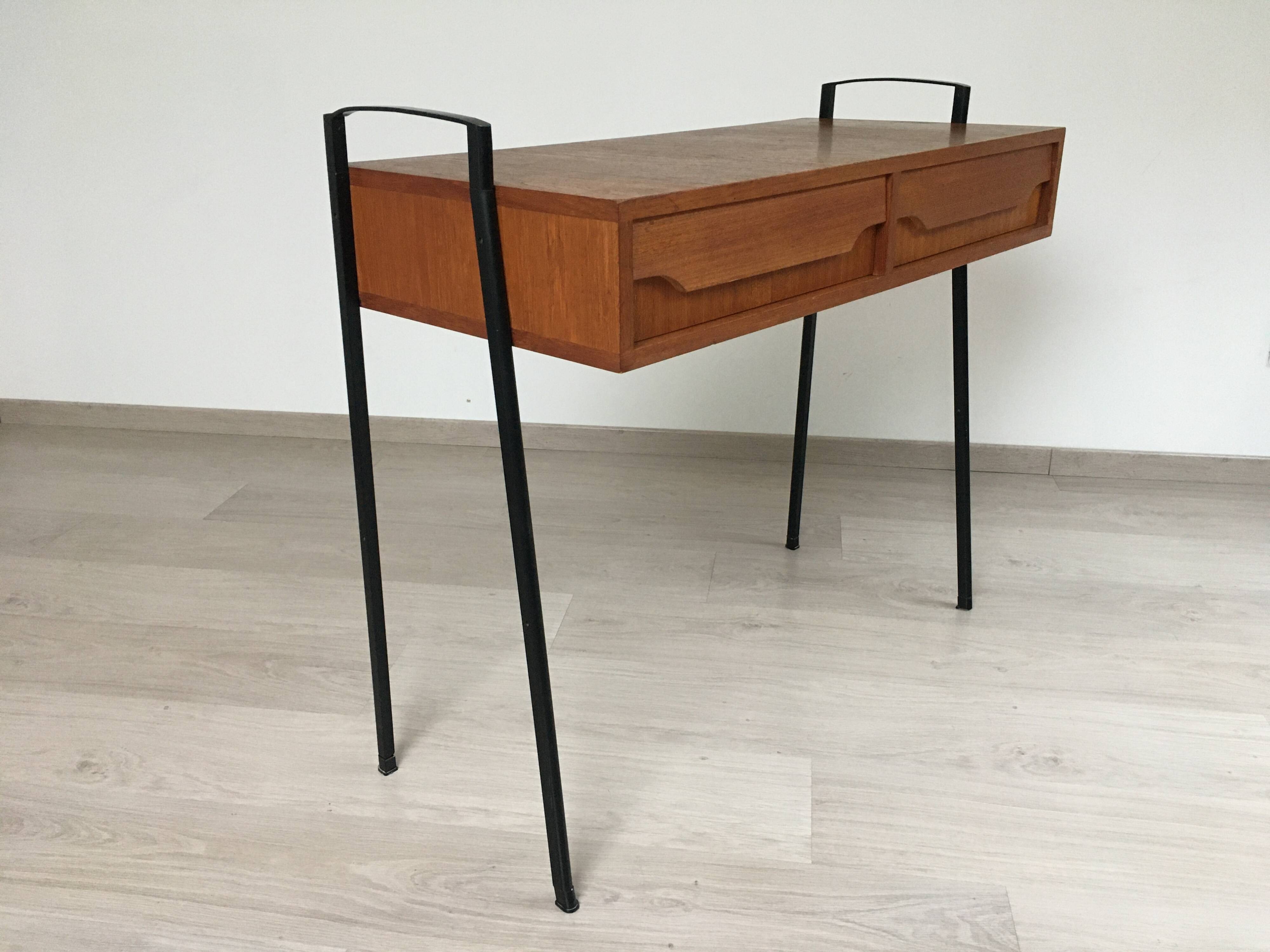 Desk - Scandinavian console mobelfabrik teak 60s