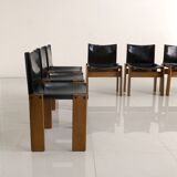Set of 6 "Monk" Chairs by Afra & Tobia Scarpa for Molteni 70's
