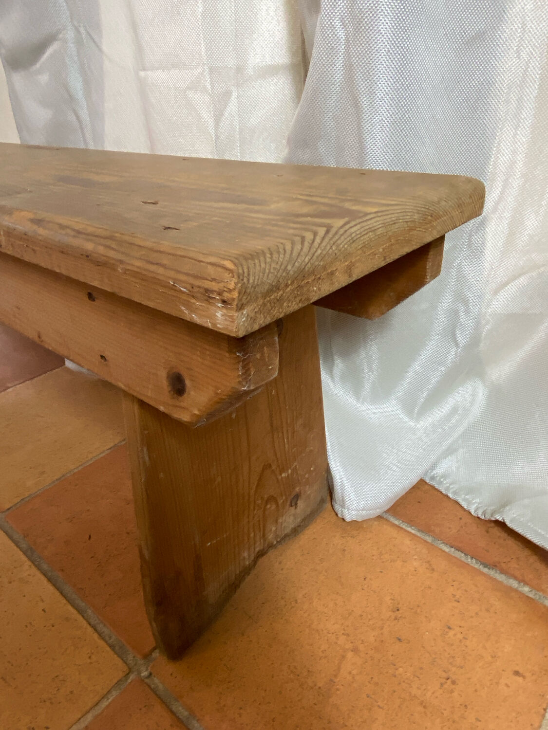 Authentic fir farm bench