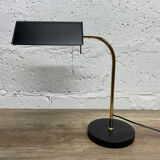 Black table lamp, Solken, 70's