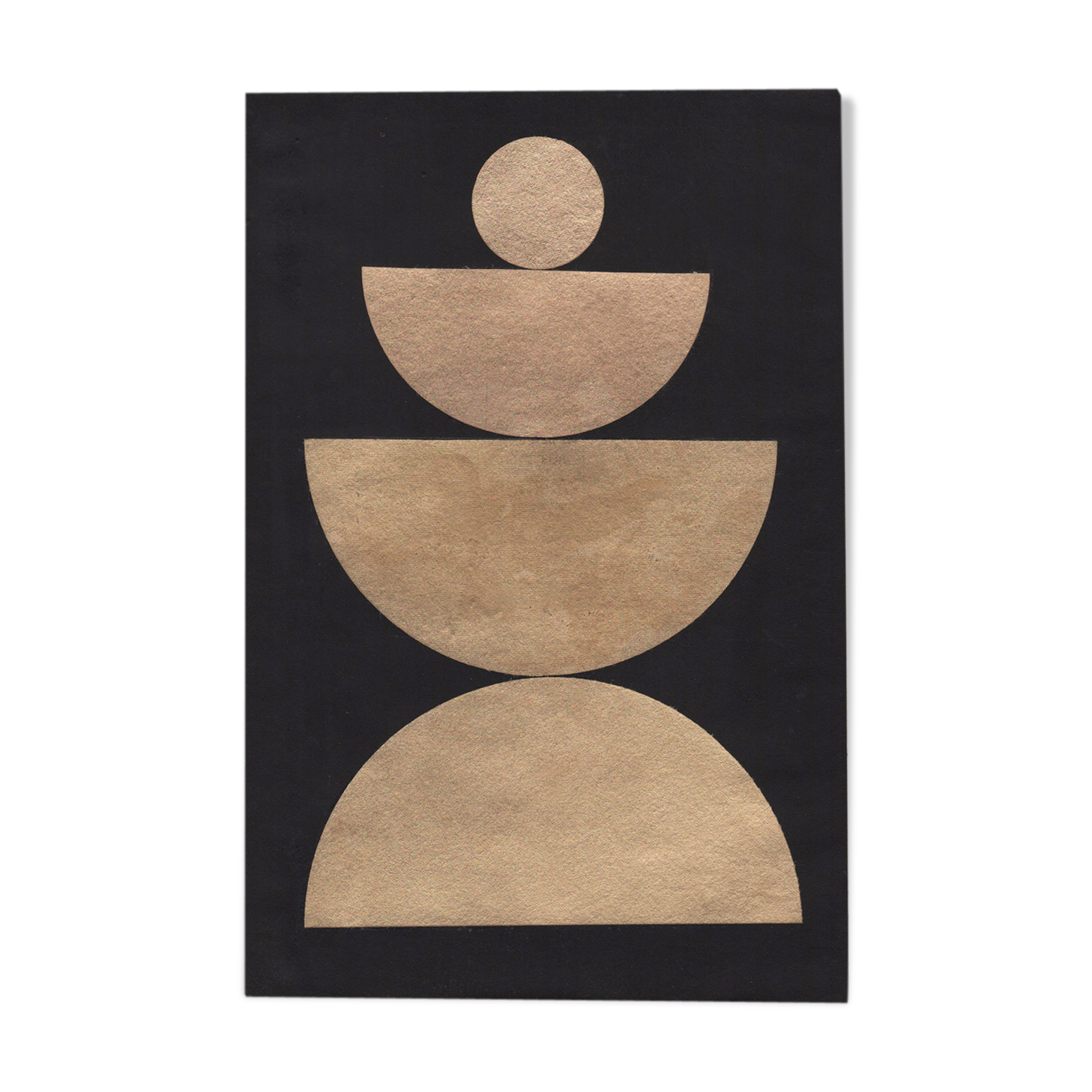 Collage on dated and signed paper without frame C147