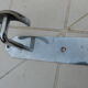 Wall coat rack in chromed metal 3 hooks 50s