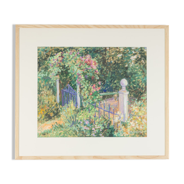 Jardin enchanté, Acrylique sur papier, 81 x 71 cm