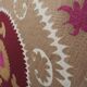 Vintage Suzani Pastel Tablecloth - Uzbek Embroidery Wall Hanging Decor
