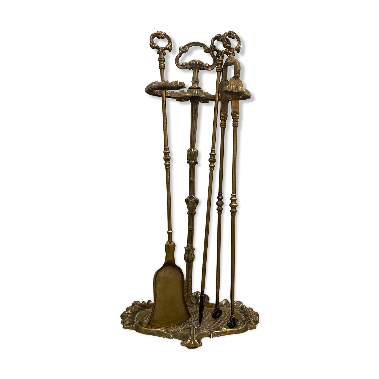19th-century brass chimney servant Louis Philippe