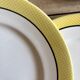 Set of 6 vintage dessert plates, Menton model by Salins