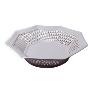 Coupe octogonale en porcelaine