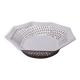 Pale pink woven octagonal porcelain bowl, circa 1950.