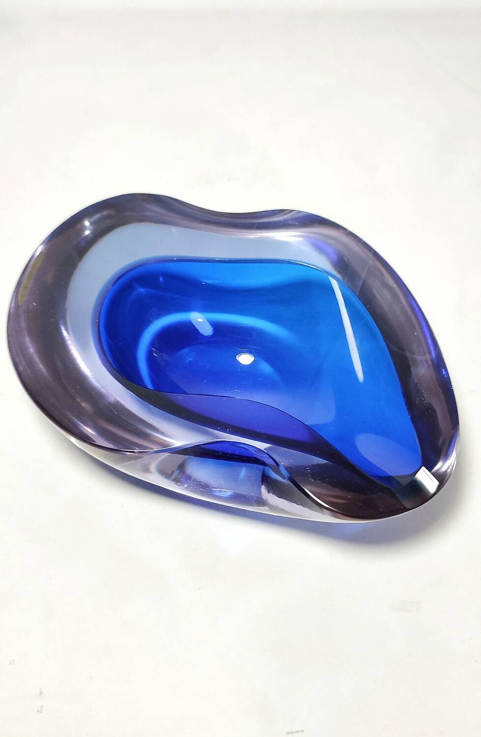 Cenicero de cristal de Murano. Italia, 1970s.