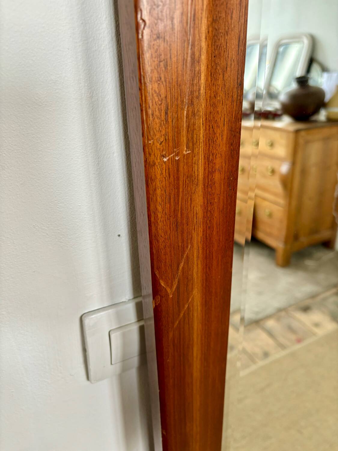 Grand miroir biseauté à poser