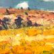 Impressionist painting, Robert Crommelynck " Landscape of Animated Fagne ", ca 1947