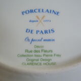 Paris porcelain plate with floral decoration