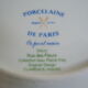 Paris porcelain plate with floral decoration