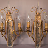 Classical High Quality Pair of Wall Lamps