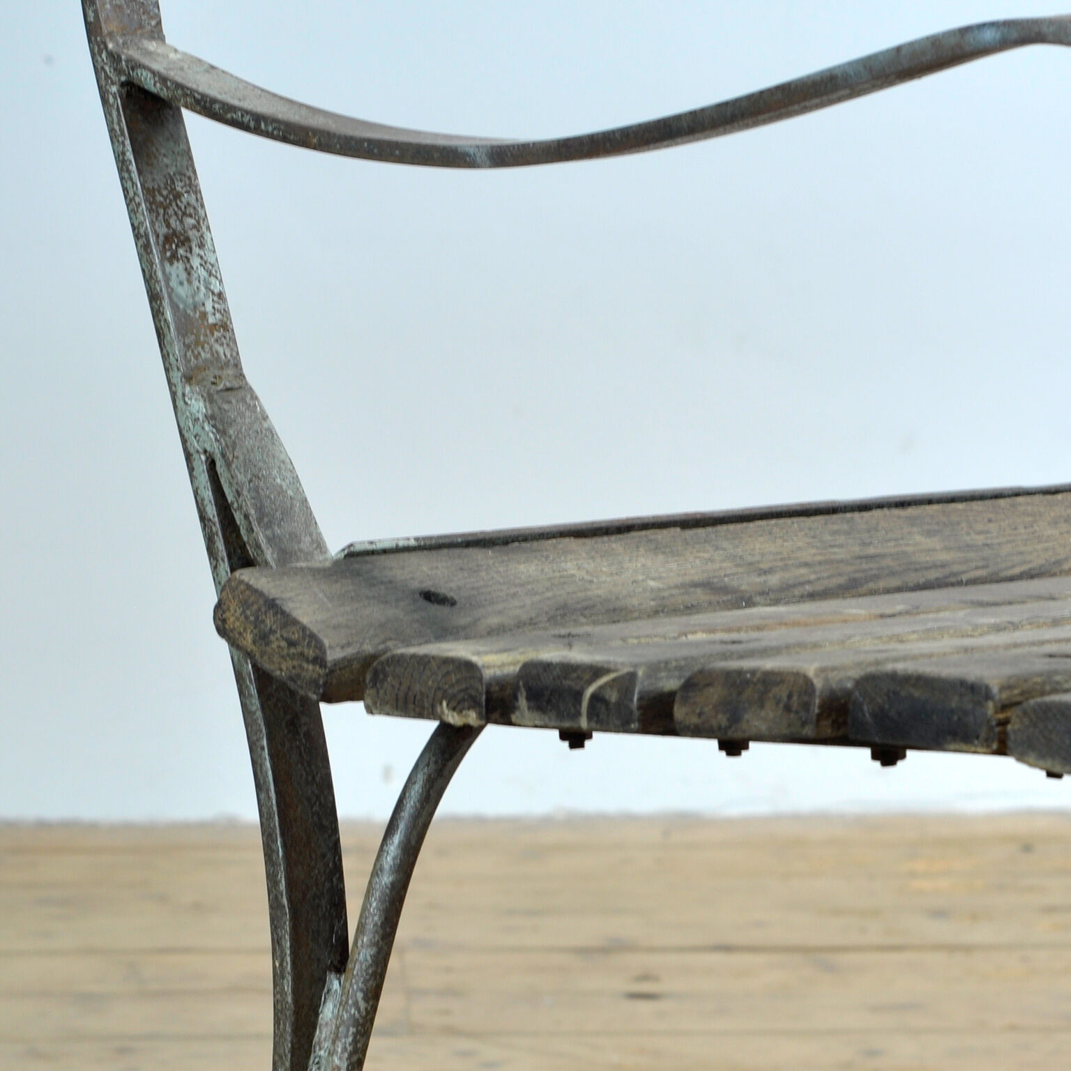 Banc de jardin des années 40