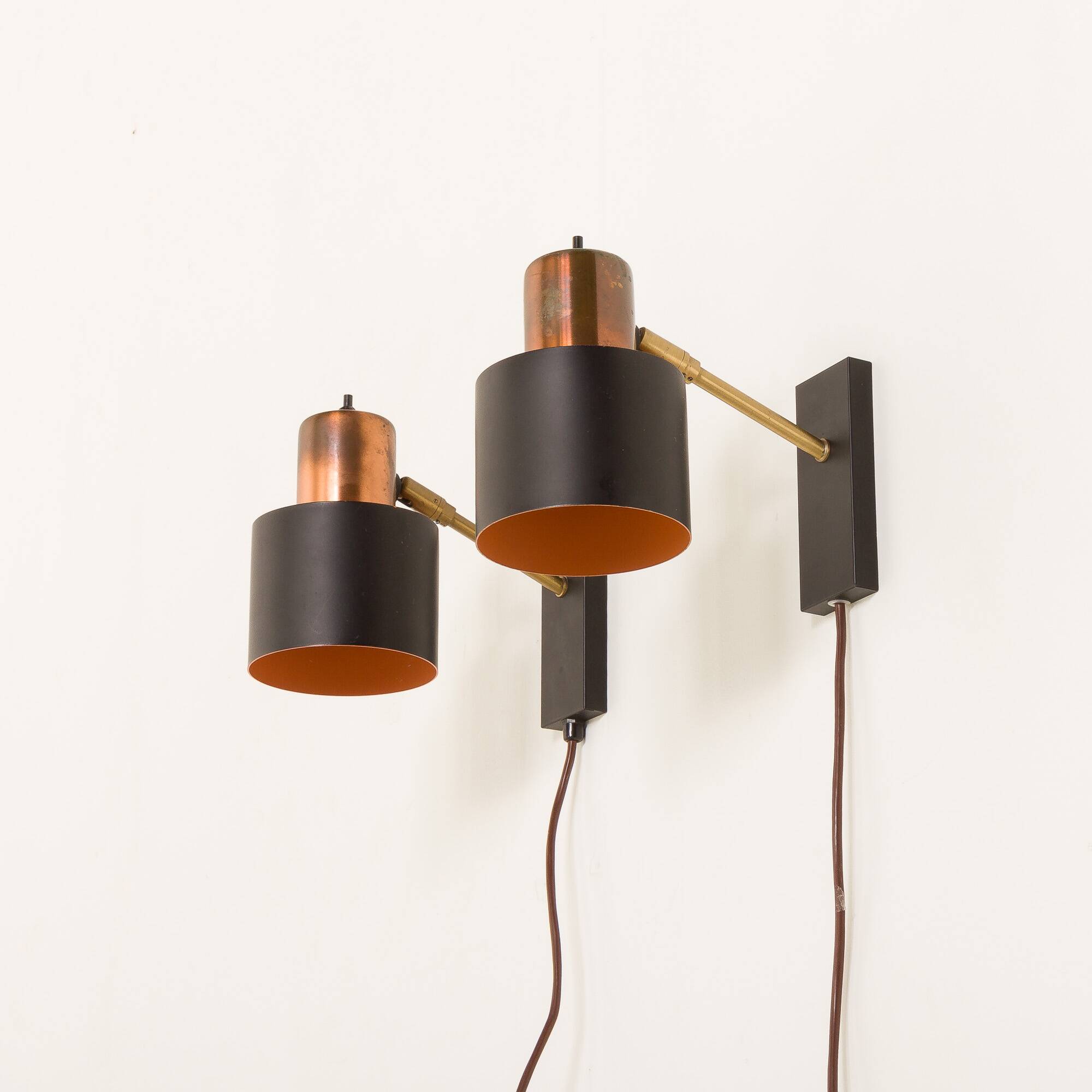 Appliques murales Alfa de Jo Hammerborg pour Fog And Morup, Danemark, années 1970