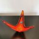 Spanish opaline red glass cup