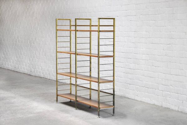 Bibliothèque ou étagère vintage, Italie, 1960