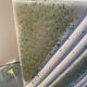 Large vintage vase numbered in pale green and white.