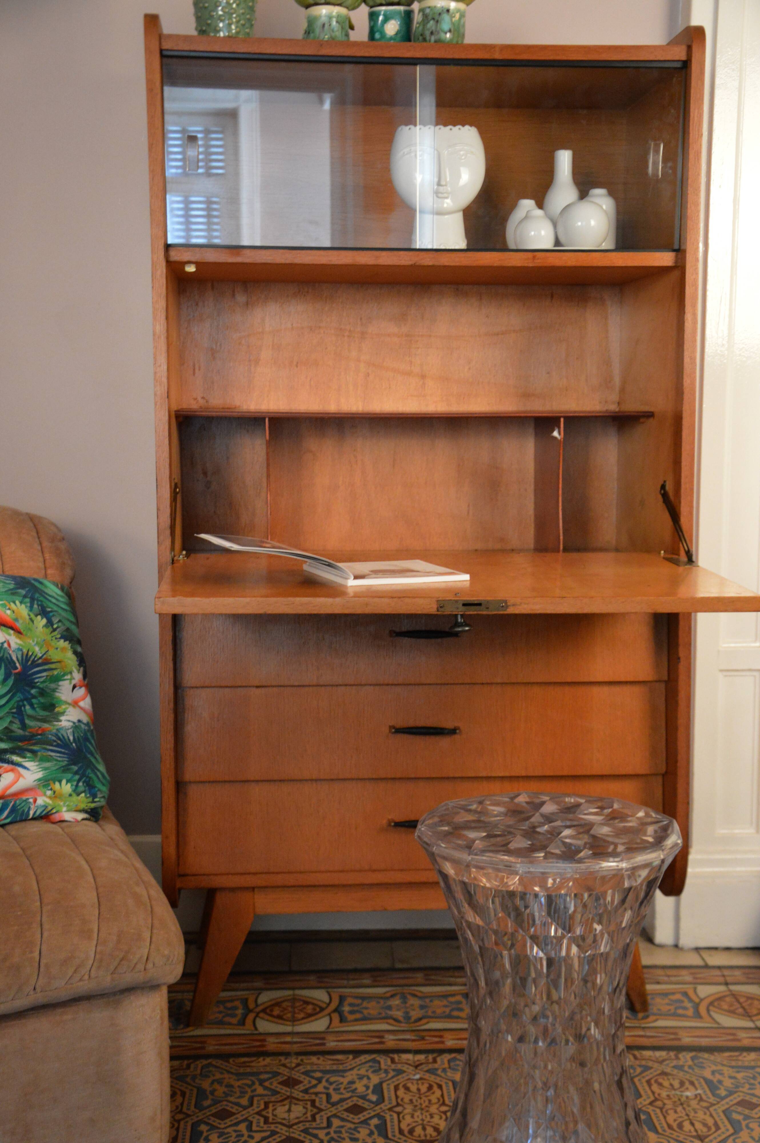 Writing desk feet compass 1950