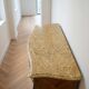 Louis XV style commode in marquetry – Marble top – Bronze fittings