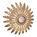 Sun mirror wall lamp