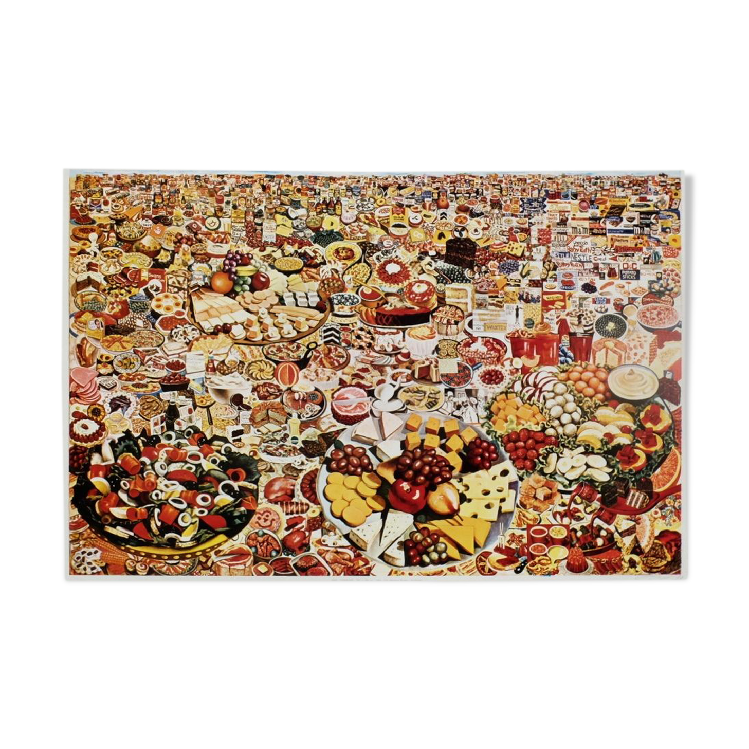 Affiche "foodscape"  Gudmundur Erro 1974