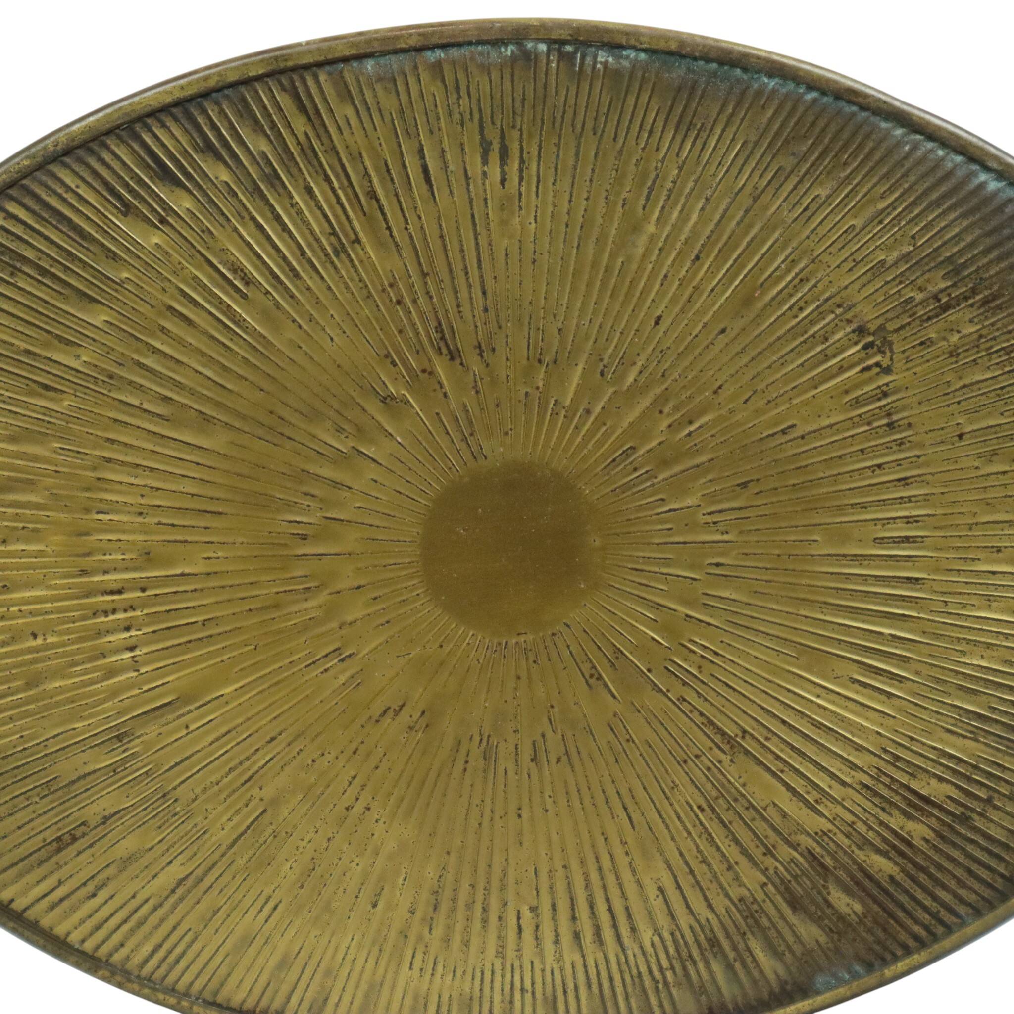 Antique Art Nouveau Brass Jardinière Planter