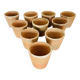 Lot de 10 pots en terre cuite circa 1930 graineterie