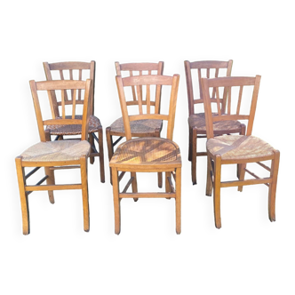 Suite six mismatched bistro chairs