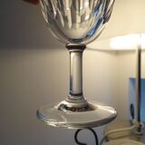 2 old white wine glasses Baccarat crystal model CASSINO - 12 cm
