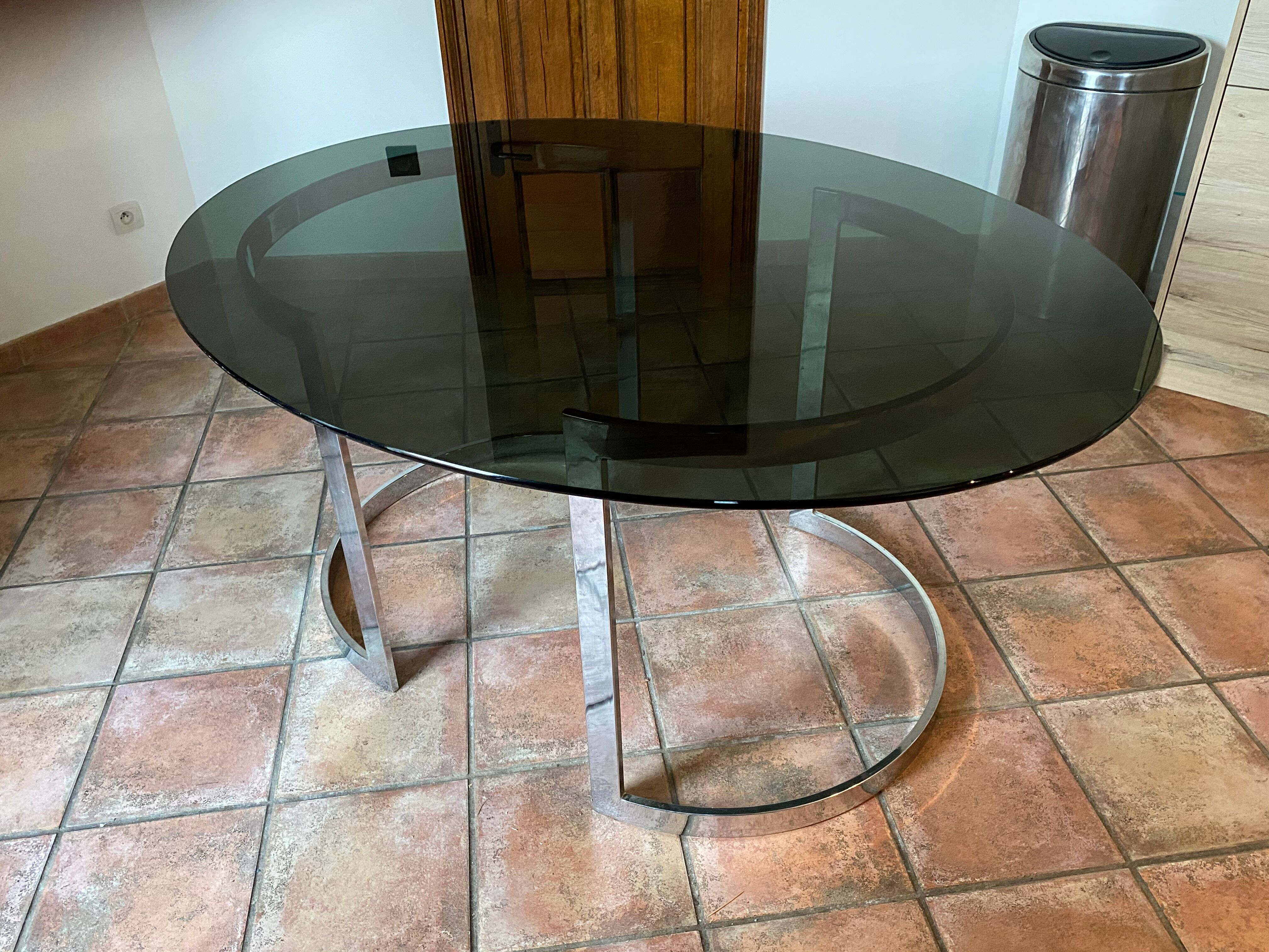 Boris Tabacoff oval table for Roche Bobois 1970