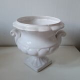 White vase with handles