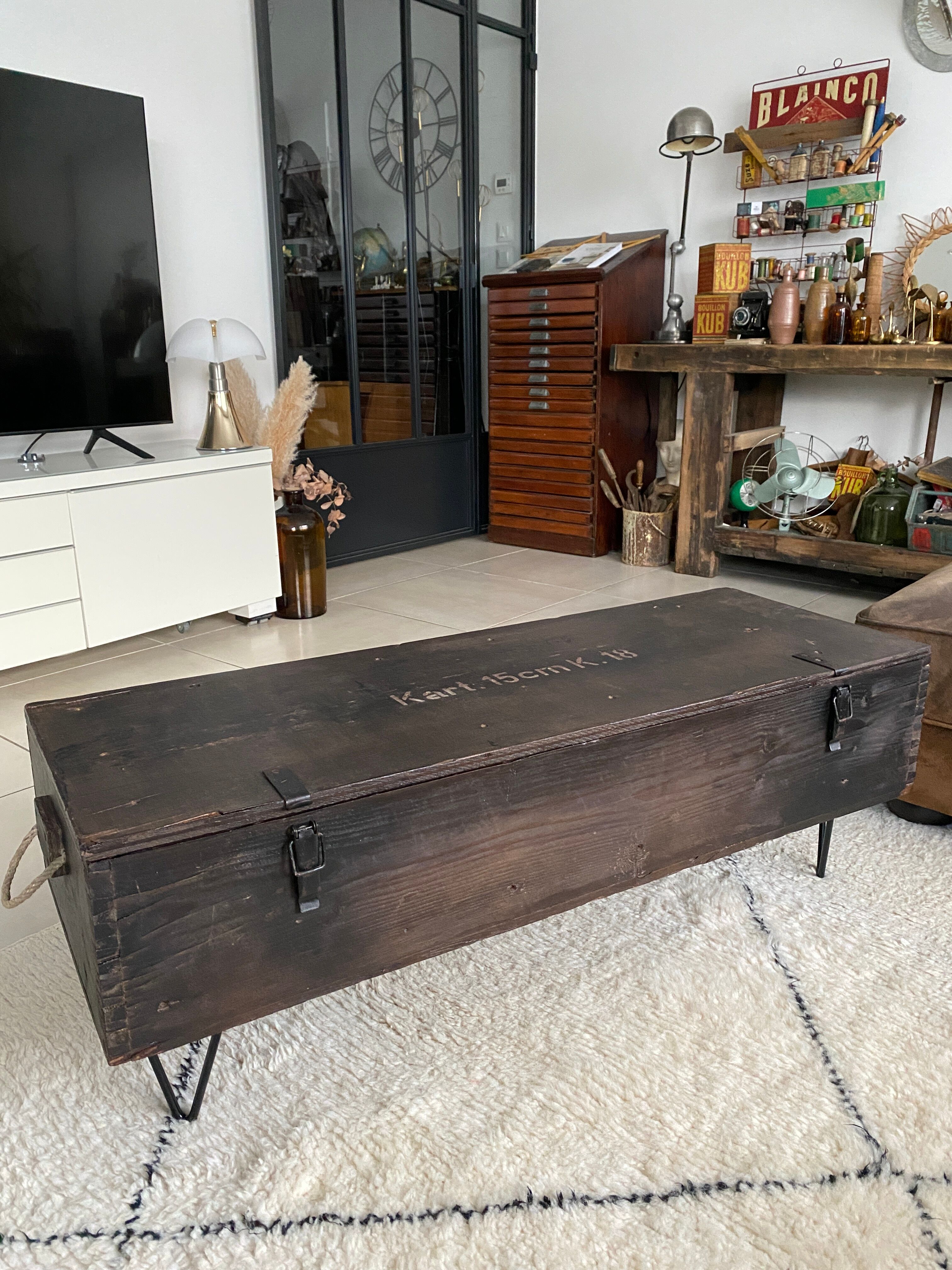 Table basse industrielle