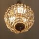 Hot air balloon chandelier with stamps