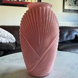 Pink vase draped art deco