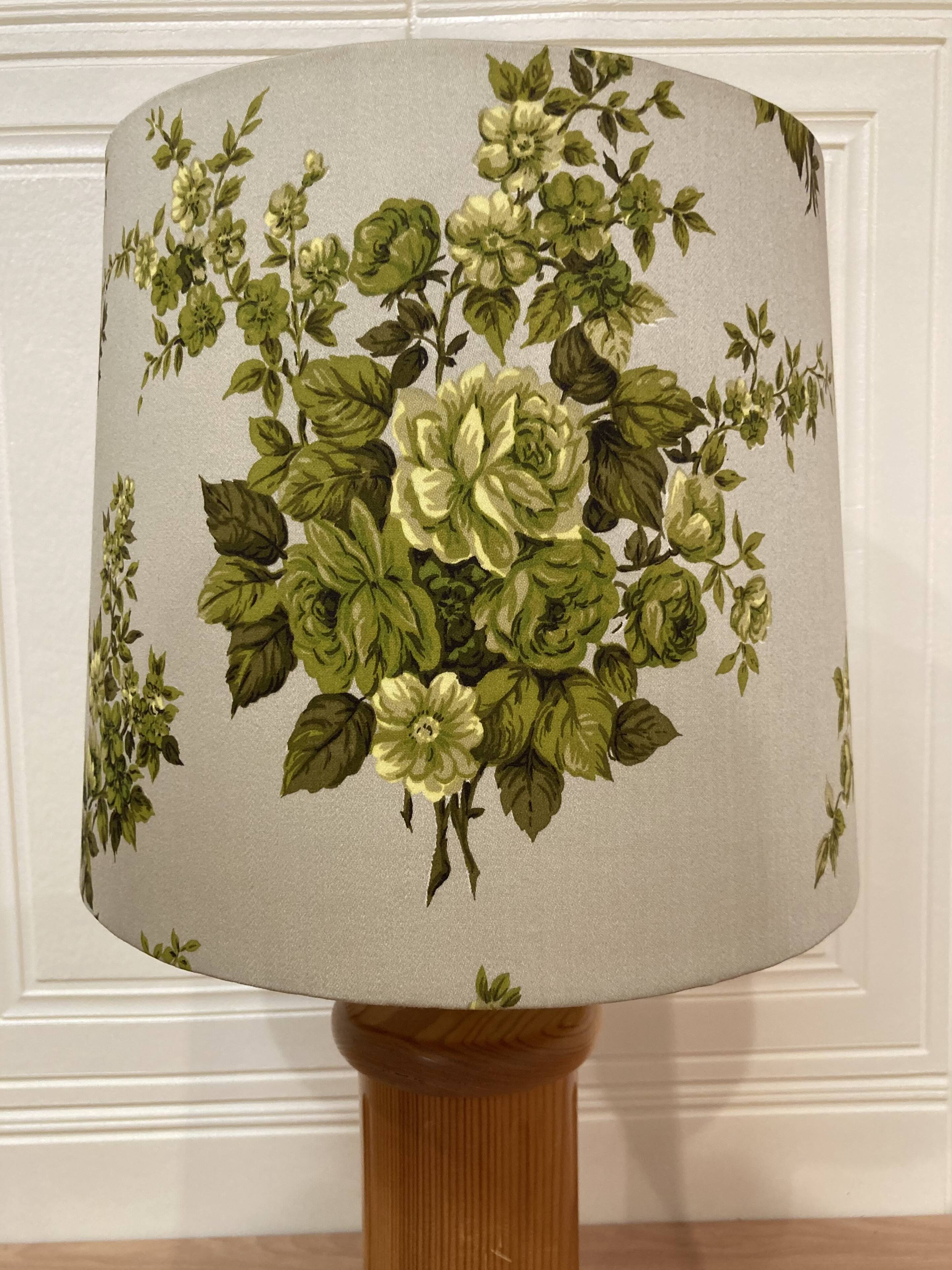 PAIR OF LARGE PINE LAMPS 1960 "SCANDINAVIAN DESIGN".