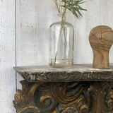 Old gilded wood coats holder