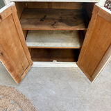 Petit buffet parisien patine blanche (rénové)